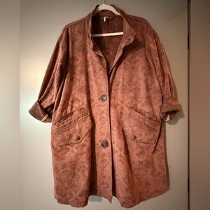 Free People Textured Oversized Jacket